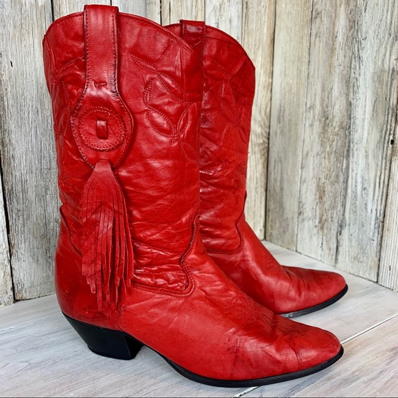 red laredo boots
